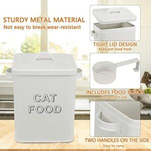 Pet food storage containers and cannisters