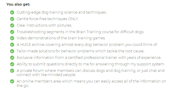 Brain Training for dogs, bonuses
