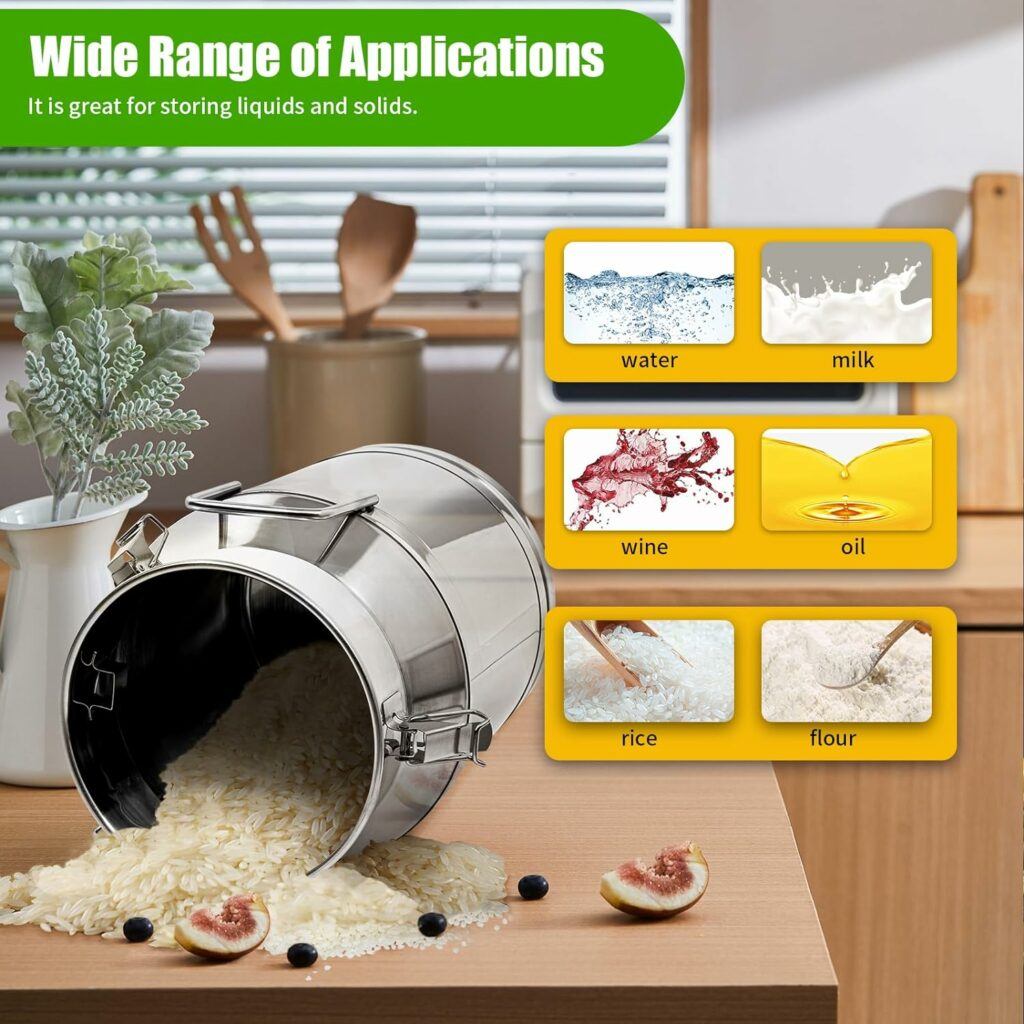 The Milk Can Stainless Steel Pet Food Storage Container