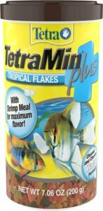 Tropical fish food flakes